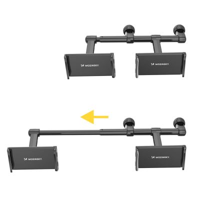 3. Wozinsky Doppel-Kopfstützen-Autotelefonhalter Schwarz (WTHBK1)