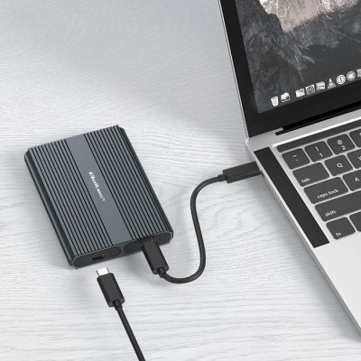 2. Qoltec-Gehäuse | M.2-SSD-Laufwerksschacht | SATA | NVMe | USB-C | Dual 2 x 2 TB