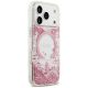 4. Guess MagSafe Hülle mit Glitzerboden aus Kunstharz für iPhone 18 Pro / 17 Pro – Pink