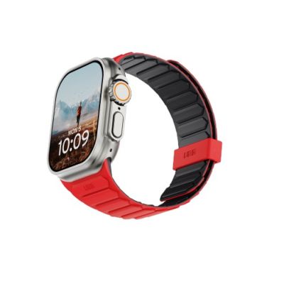 12. UAG Pathfinder – beidseitig tragbares Silikon-Magnetarmband für Apple Watch Series 4–6 & SE 1–3, 44 mm / Series 7–9, 45 mm / Series 10–11, 46 mm / Ultra 1–3, 49 mm (Ash/Lava)