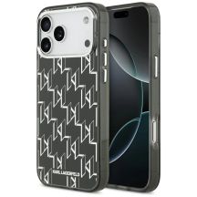 Karl Lagerfeld IML KL Monogram MagSafe Case für iPhone 17 Pro Max – Schwarz