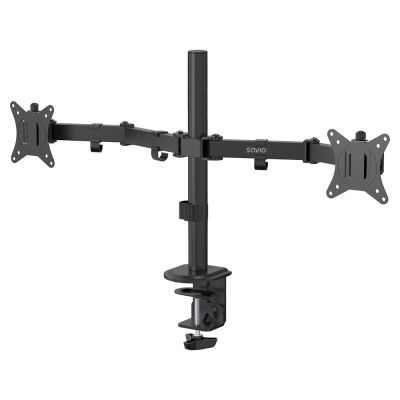 SAVIO Doppel-Tischhalterung für Monitore 17" - 32" 2x 2 - 9 kg UM-03