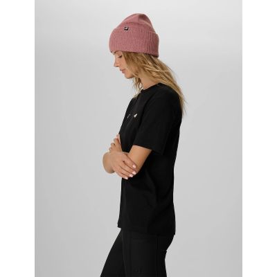 4. Locker geschnittenes Damen-T-Shirt mit Aufdruck 4F 4FKAW26TTSHF4507-20S