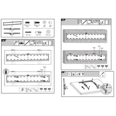 6. Maclean MC-668 TV-Wandhalterung (Wandmontage, neigbar; 37" - 70"; max. 40 kg)