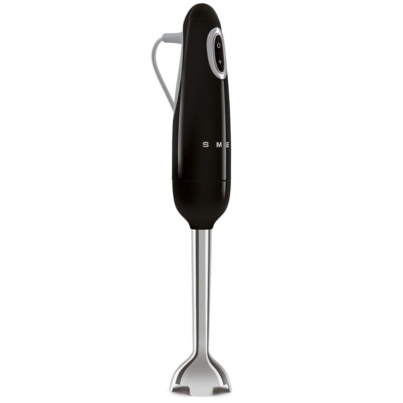 3. Smeg HBF03BLEU (101121) Stabmixer 700W Schwarz, Edelstahl