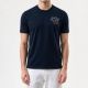 Paul&Shark Herren-T-Shirt aus Baumwolle, Marineblau, 26411035-13 – Klassischer Schnitt
