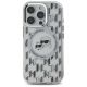 3. Karl Lagerfeld IML Monogram Karl & Choupette Head MagSafe Hülle für iPhone 16 Pro – transparent