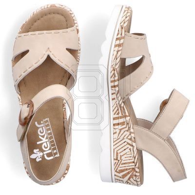 9. Bequeme Keilsandaletten Rieker W RKR595 beige