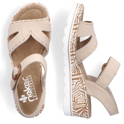 9. Bequeme Keilsandaletten Rieker W RKR595 beige