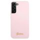 3. Guess GUHCS22MLSLMGLA S22+ S906 lavendel/lavendel Hardcase Metall-Logo mit Silikonschriftzug