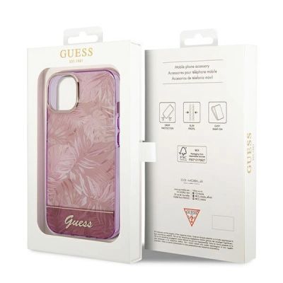 8. Ratet Guess , GUHCP14MHGJGHP iPhone 14 Plus 6,7 "rosa / rosa Hardcase Jungle Collection