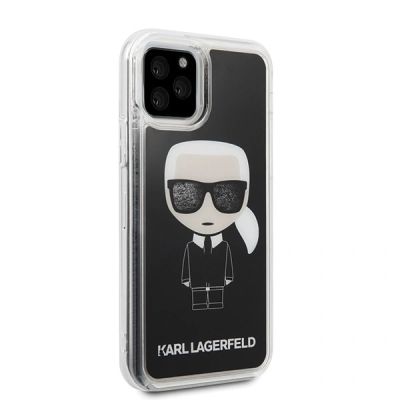 5. Karl Lagerfeld Iconic Glitter iPhone 11 Pro Hülle – Schwarz