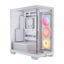 CORSAIR 3500X LX-R RGB iCUE LINK Weißes Midi-Tower-Gehäuse aus gehärtetem Glas