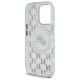 7. Karl Lagerfeld IML Monogram Karl & Choupette Head MagSafe Hülle für iPhone 16 Pro – transparent