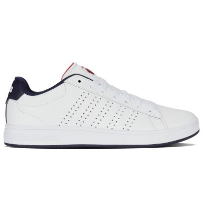 K-Swiss COURT BASE II WHITE/NAVY/RED-M (04411-130-M)