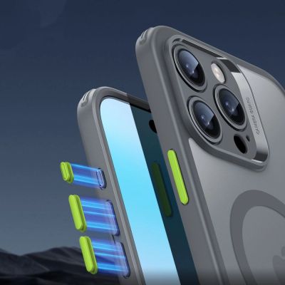 6. ESR Classic Pro Set Halolock MagSafe Hülle für iPhone 16 Pro Max – Grau