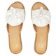 4. Damen-Flip-Flops mit weißem Blumenmuster, Filippo DK7898
