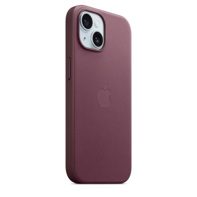7. Hülle mit MagSafe für Apple iPhone 15, Feingewebe-Hülle, Mulberry