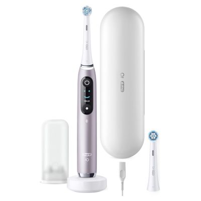40. Oral-B iO Series 9 Zahnbürste mit Rosenquarz-Finish
