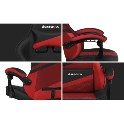 10. Huzaro Force 4.4 Gaming-Stuhl aus rotem Netzgewebe