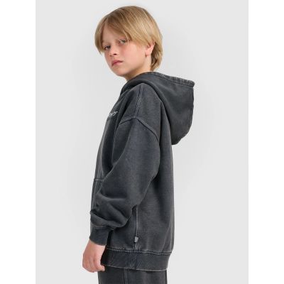 4. Jungen-Sweatshirt mit Kapuze, offen, 4F 4FJRAW25TSWSM2344-22S