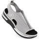 11. Rieker W RKR686 metallic bequeme Schlupfsandalen 