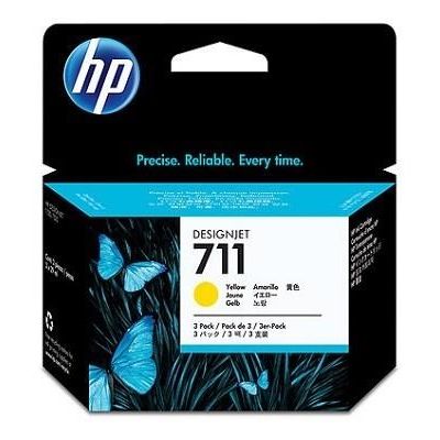 3. HP 3er-Pack gelbe 711 DesignJet Tintenpatronen 29 ml