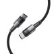4. Tech-Protect UltraBoost USB-C / USB-C PD-Kabel 60 W 3 A 0,25 m – grau