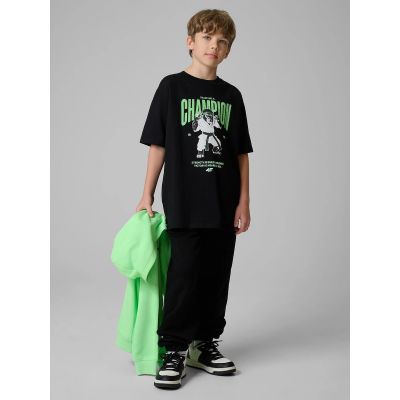 2. Locker geschnittenes Jungen-T-Shirt mit Aufdruck 4F 4FJRSS26TTSHM3831-20S