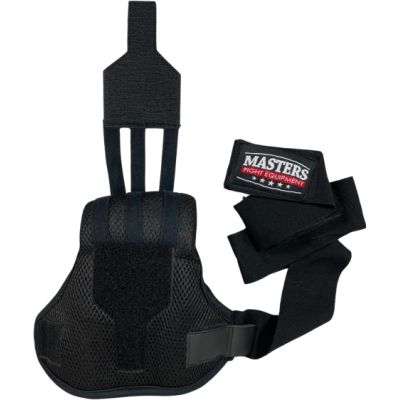 6. MASTERS BBŻ-GRIP Gel-Boxbandagen schwarz