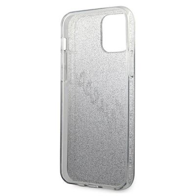 7. Guess GUHCP12SPCUGLSBK iPhone 12 mini 5,4" schwarz/schwarzes Hardcase Glitter Gradient Script