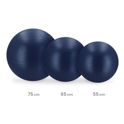 6. Gymnastikball 75cm BLAUER FITBALL