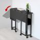 6. Klappbarer Schreibtisch/Tisch von MACLEAN, schwarz, mobil, 100 x 73 cm, max. 50 kg, abgewinkelt, L-förmig, MC-126 L/B