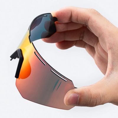 7. Rockbros Polarisierte Radbrille mit UV-Schutz und Korrektureinsatz - Grau