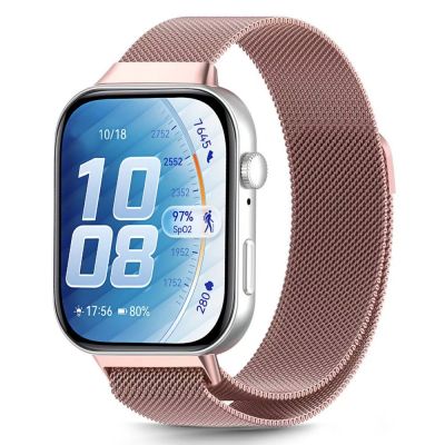 8. Tech-Protect MilaneseBand-Armband für Huawei Watch Fit 3 – Pink