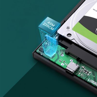 8. Ugreen Adaptergehäuse für SATA 2,5'' 6TB Laufwerk USB-C 3.0 schwarz (US221)