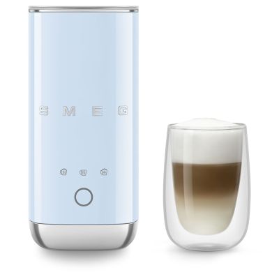 10. Smeg MFF02PBEU Milchaufschäumer/Milchwärmer, automatischer Milchaufschäumer/Milchwärmer, blau