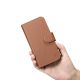 11. iCarer Wallet Case 2in1 Cover iPhone 14 Plus Anti-RFID Leder Flip Case Braun (WMI14220727-BN)