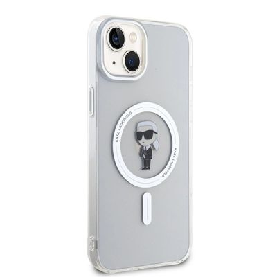 4. Karl Lagerfeld IML Ikonik MagSafe Hülle für iPhone 15 Plus – transparent
