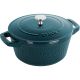 Runder gusseiserner Topf Staub – 4 ltr, Meeresblau