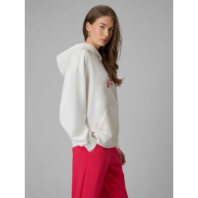 3. Lockerer Damen-Sweatshirt mit Kapuze 4F 4FRSS26TSWSF2836-11S