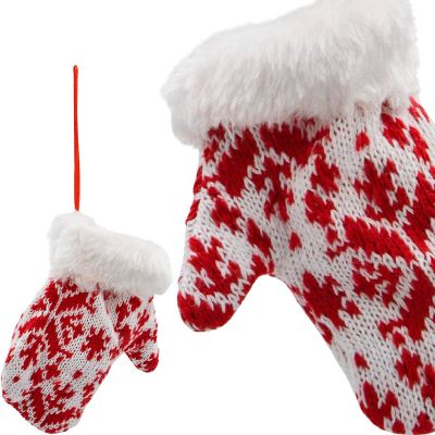 2. Handschuhanhänger, 12 cm, weiß, als Geschenkidee