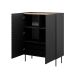 2. 2D2SZ ONDA Bücherregal 98x45x127 schwarz