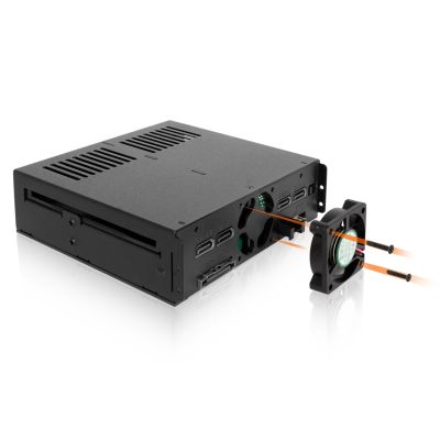 6. Icy Dock MB324SP-B, 0 TB, Serial ATA, Serial ATA II, Serial ATA III, Serial Attached SCSI (SAS), 440 g, Desktop