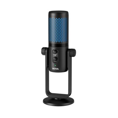 BOYA BY-PM740 Funkmikrofon mit 4 Richtcharakteristiken, 2,4-GHz-Funkfrequenz, 3,5-mm-Klinkenanschluss, USB-A-Anschluss – Schwarz