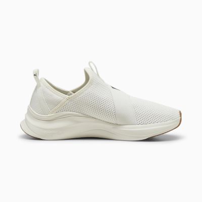 7. Puma Softride Harmony Slip-On Damen Laufschuhe Beige (379606-02)