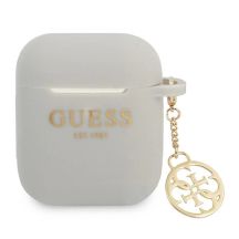 Guess, GUA2LSC4EG AirPods Cover grau/grau Silikon Charm 4G Collection