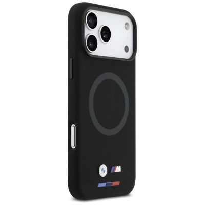 4. BMW M Silikon-Logo MagSafe Hülle für iPhone 17 Pro Max – Schwarz
