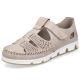 30. Rieker W RKR651 beige Leder Klettverschluss durchbrochene Schuhe