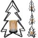 7. Metallkerzenständer 31,5 cm Weihnachtsbaum Glimmer